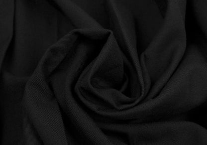 Yohji Yamamoto FEMME Wool Serge Pleated Skirt Black Size 1
