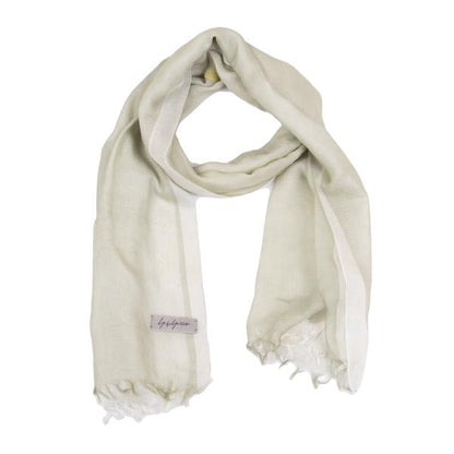 Yohji Yamamoto FEMME Bicolor Light Khaki Stole