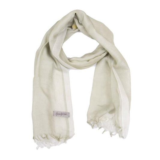 Yohji Yamamoto FEMME Bicolor Light Khaki Stole