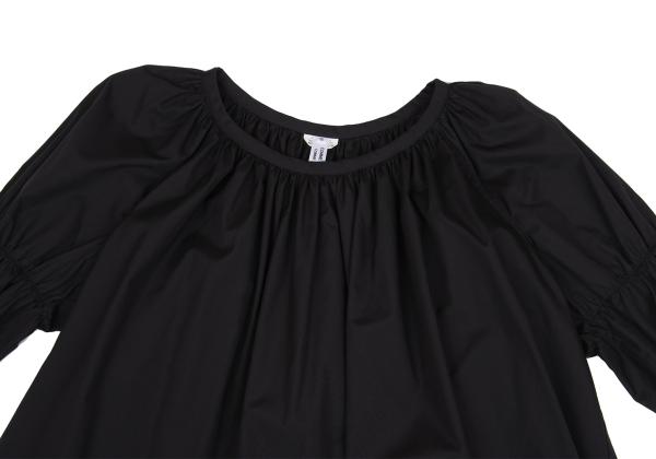 COMME des GARCONS Cotton Gather Design Blouse Black Size S