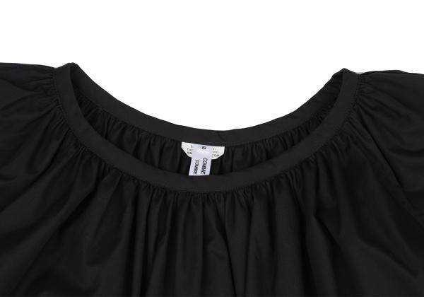 COMME des GARCONS Cotton Gather Design Blouse Black Size S