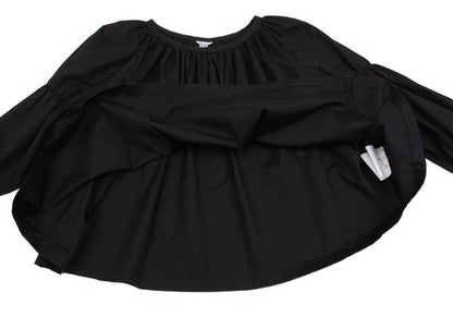 COMME des GARCONS Cotton Gather Design Blouse Black Size S