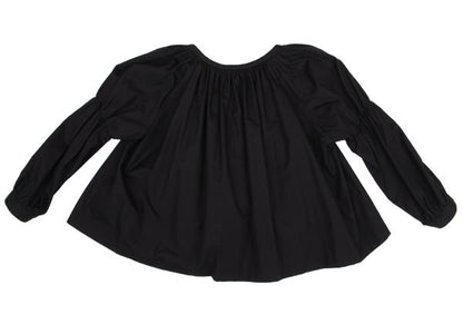COMME des GARCONS Cotton Gather Design Blouse Black Size S