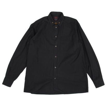 Jean Paul GAULTIER CLASSIQUE Logo Plate Shirt Black Size 48