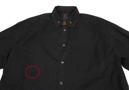 Jean Paul GAULTIER CLASSIQUE Logo Plate Shirt Black Size 48