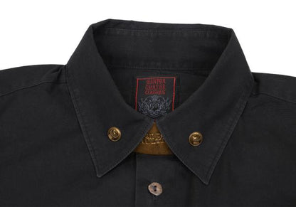 Jean Paul GAULTIER CLASSIQUE Logo Plate Shirt Black Size 48