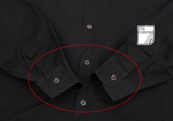 Jean Paul GAULTIER CLASSIQUE Logo Plate Shirt Black Size 48