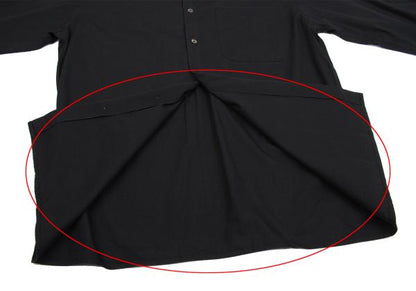 Jean Paul GAULTIER CLASSIQUE Logo Plate Shirt Black Size 48