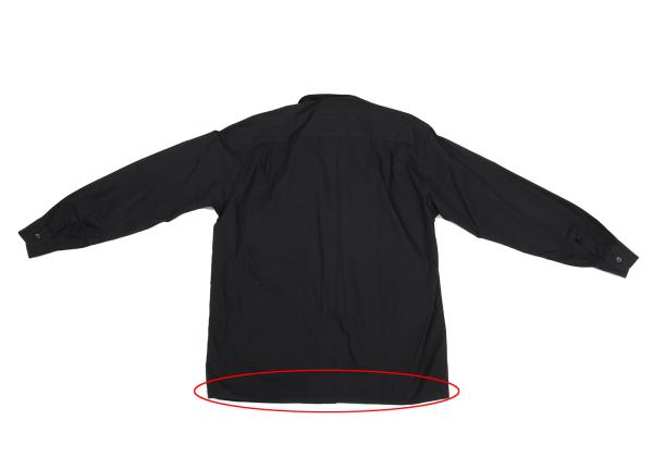 Jean Paul GAULTIER CLASSIQUE Logo Plate Shirt Black Size 48