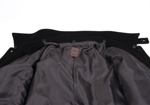 GAULTIER JEAN'S Melton Wool Metal Button Coat Black Size 48