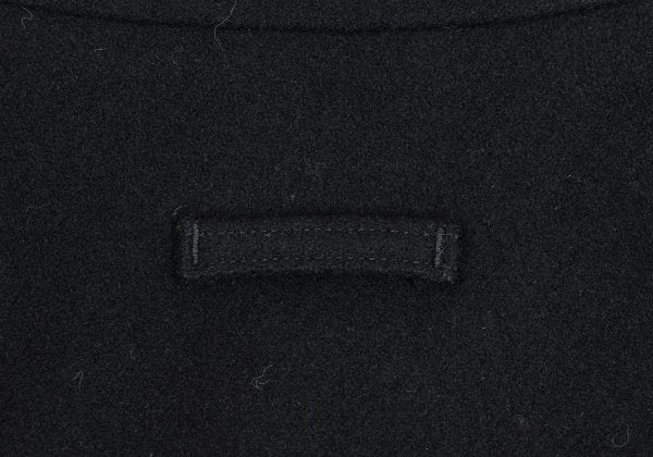 GAULTIER JEAN'S Melton Wool Metal Button Coat Black Size 48