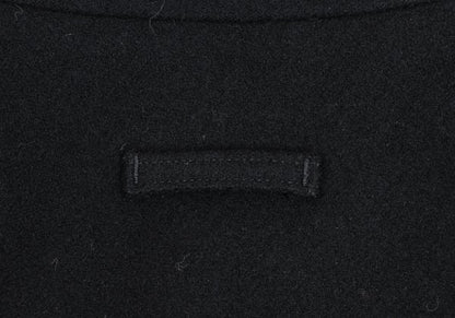 GAULTIER JEAN'S Melton Wool Metal Button Coat Black Size 48