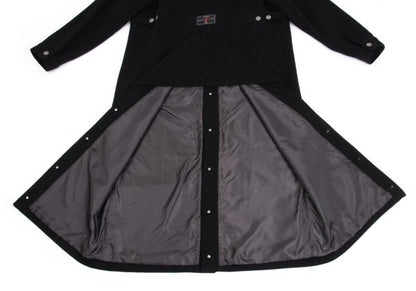 GAULTIER JEAN'S Melton Wool Metal Button Coat Black Size 48