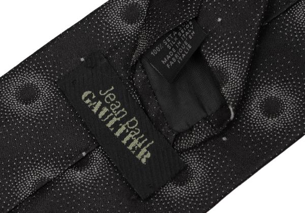 Jean Paul GAULTIER HOMME Dot Emblem Embroidered Tie