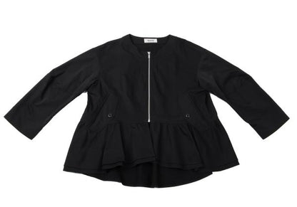 zucca 22SS Poly Frill Hem Zip Jacket Navy Size M
