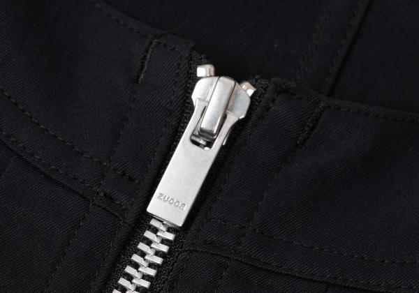 zucca 22SS Poly Frill Hem Zip Jacket Navy Size M