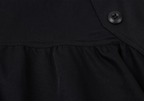 zucca 22SS Poly Frill Hem Zip Jacket Navy Size M
