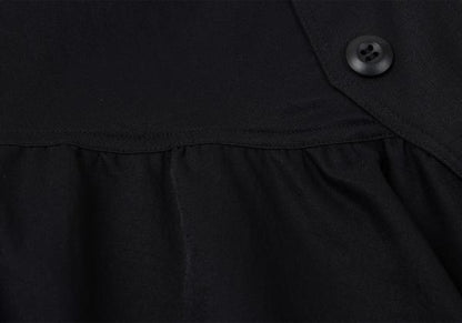 zucca 22SS Poly Frill Hem Zip Jacket Navy Size M