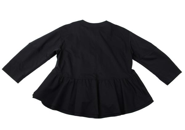 zucca 22SS Poly Frill Hem Zip Jacket Navy Size M