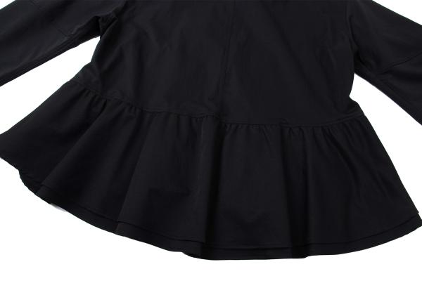 zucca 22SS Poly Frill Hem Zip Jacket Navy Size M