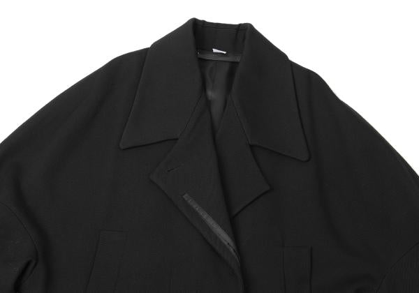 VIKTOR&ROLF Wool Half Trench Coat Black Size 40