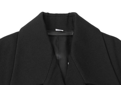 VIKTOR&ROLF Wool Half Trench Coat Black Size 40