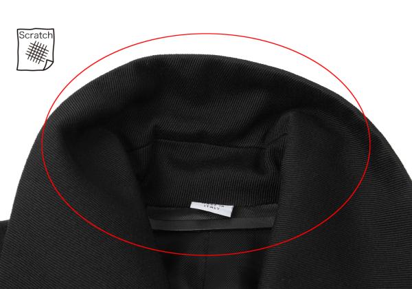 VIKTOR&ROLF Wool Half Trench Coat Black Size 40