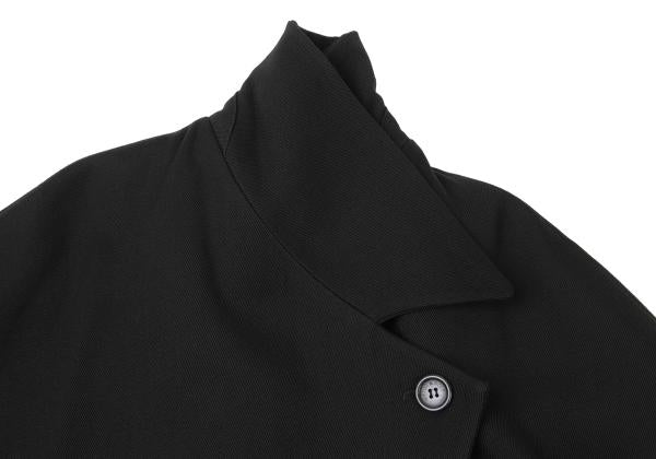 VIKTOR&ROLF Wool Half Trench Coat Black Size 40