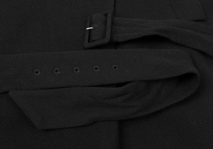 VIKTOR&ROLF Wool Half Trench Coat Black Size 40