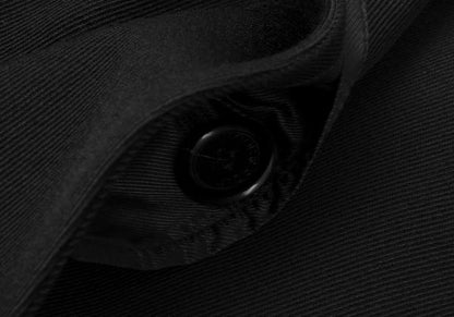 VIKTOR&ROLF Wool Half Trench Coat Black Size 40