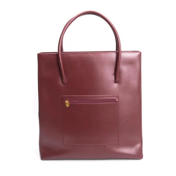 Cartier Must Line Leather Tote Bag Red