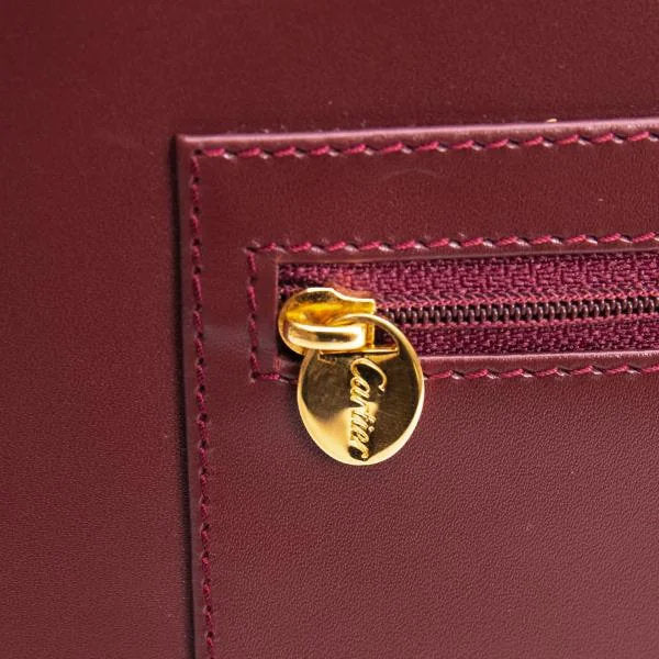 Cartier Must Line Leather Tote Bag Red