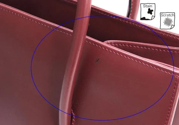 Cartier Must Line Leather Tote Bag Red
