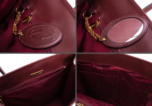 Cartier Must Line Leather Tote Bag Red