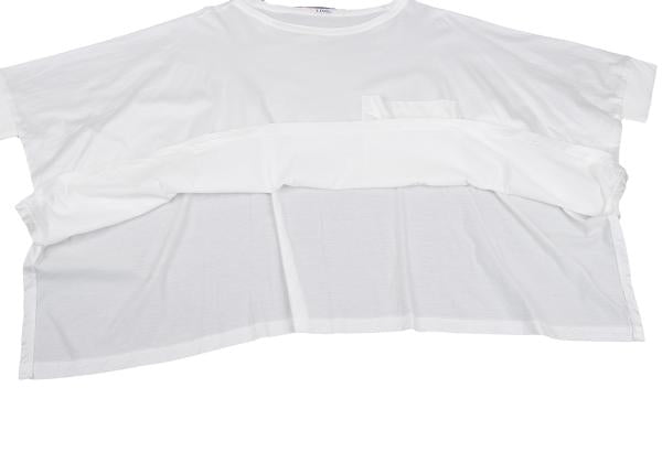 LIMI feu 22SS Pocket Design Wide T-Shirt White Size 2