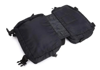 Y's Nylon Double Handle Handbag Black
