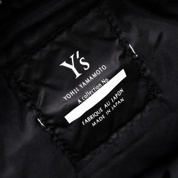 Y's Nylon Double Handle Handbag Black