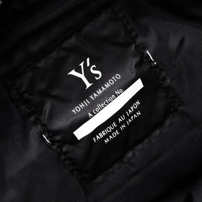 Y's Nylon Double Handle Handbag Black