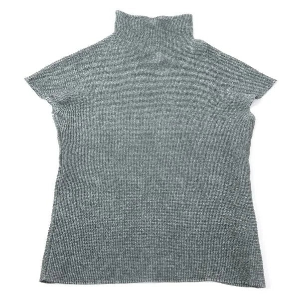 ISSEY MIYAKE PLEATS (T.) Fabric Print T-Shirt Gray Size 3