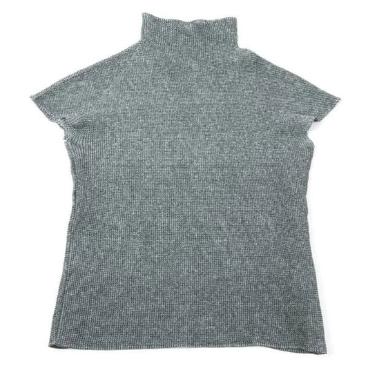 ISSEY MIYAKE PLEATS (T.) Fabric Print T-Shirt Gray Size 3