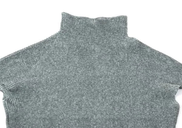 ISSEY MIYAKE PLEATS (T.) Fabric Print T-Shirt Gray Size 3