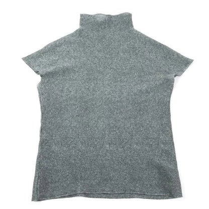 ISSEY MIYAKE PLEATS (T.) Fabric Print T-Shirt Gray Size 3