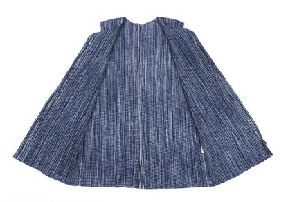 PLEATS PLEASE 97SS Pleated Gingham Print Vest Blue Size 3