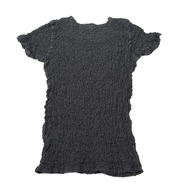 ISSEY MIYAKE me Garment Dyed Cauliflower Blouse Gray Size F