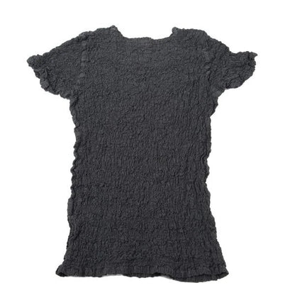 ISSEY MIYAKE me Garment Dyed Cauliflower Blouse Gray Size F