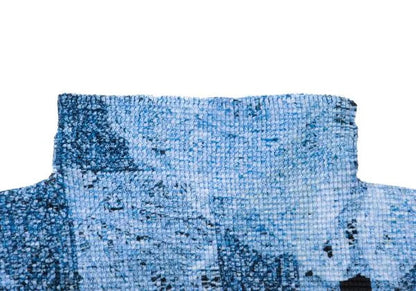 ISSEY MIYAKE me All-Over Print Pleats T-Shirt Blue Size F