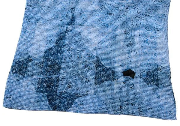 ISSEY MIYAKE me All-Over Print Pleats T-Shirt Blue Size F