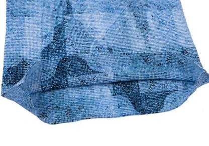 ISSEY MIYAKE me All-Over Print Pleats T-Shirt Blue Size F