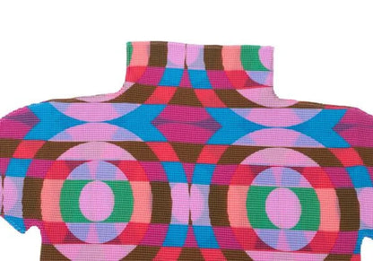 ISSEY MIYAKE me Psychedelic Pleats T-Shirt Pink Size F