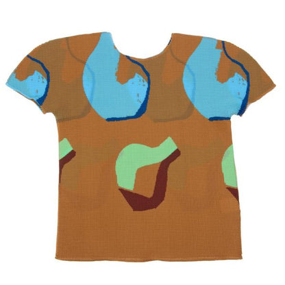 ISSEY MIYAKE me 23SS Sheer Stretch T-Shirt Brown Size F